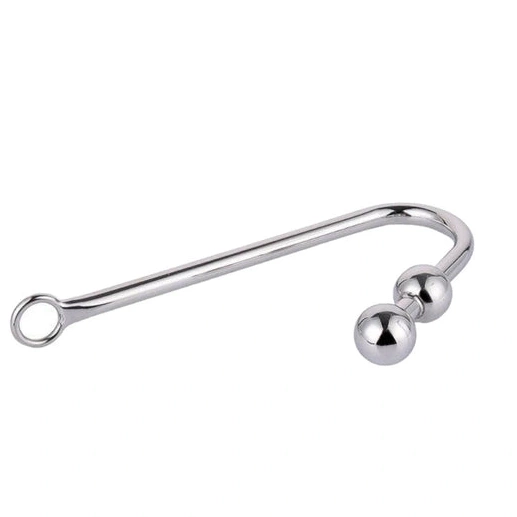 Stainless Two Balls 4417 Pleasurable Anal Steel Hook 1111